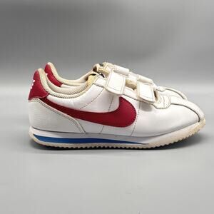 Nike Shoes Youth Boys 1 White Red Cortez Basic SL Forrest Gump Athletic Sneakers